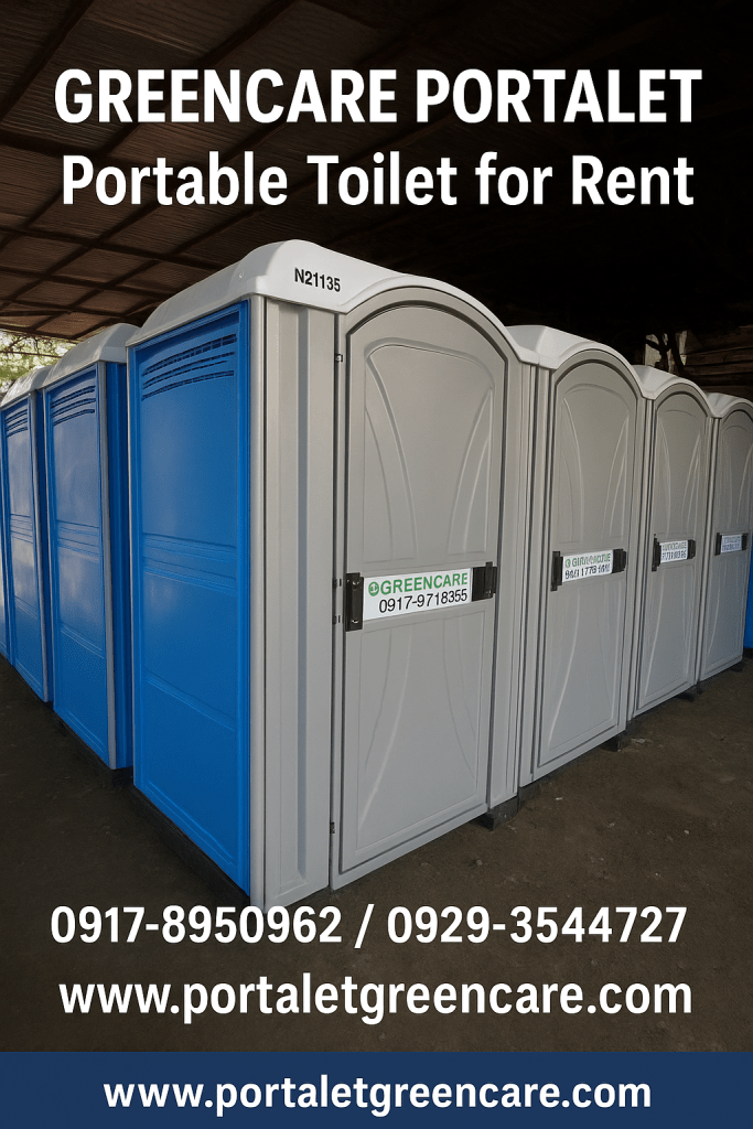 Portable toilet for rent